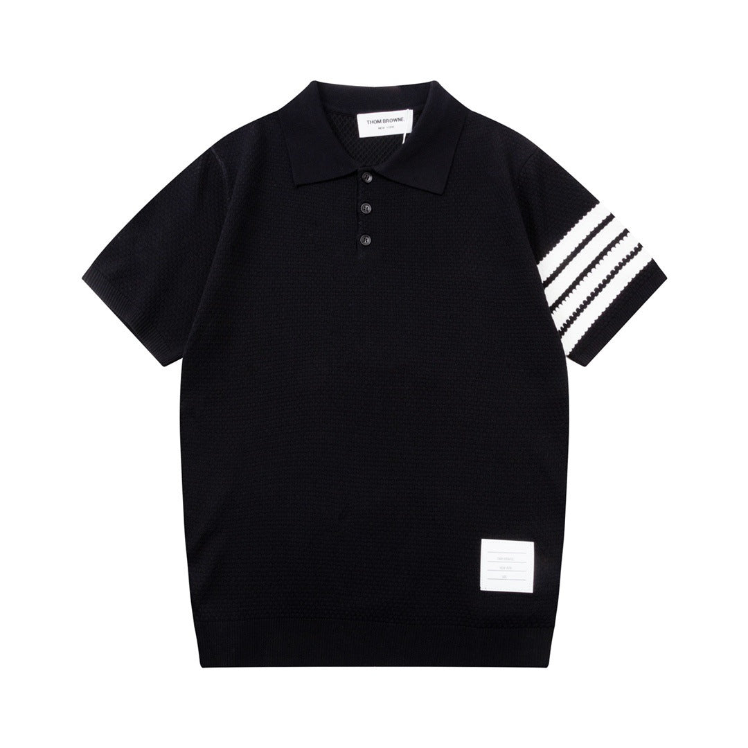 Classic Four-Bar Stripe Polo Tee