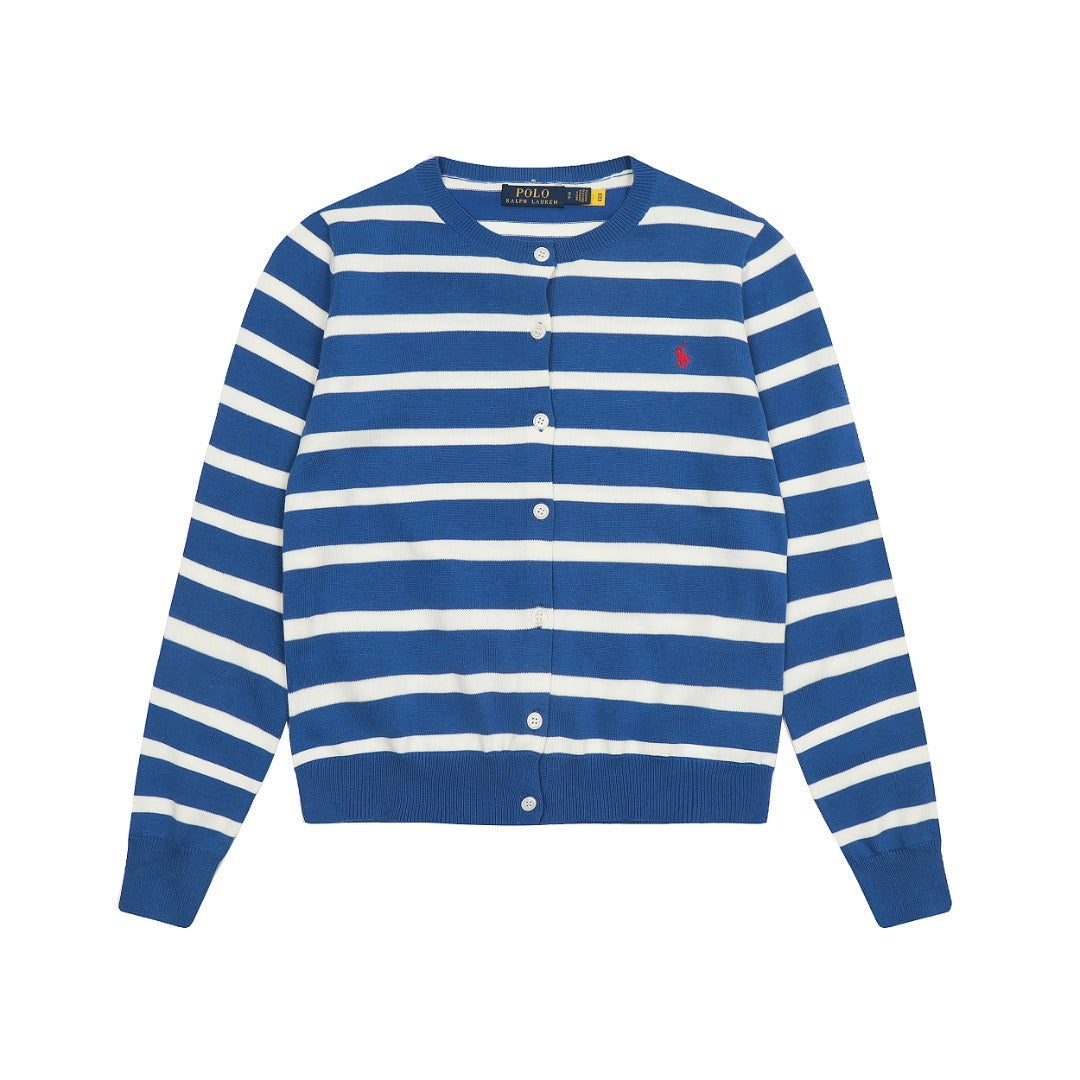 Ralph Lauren Women's Stripe Knit Cardigan