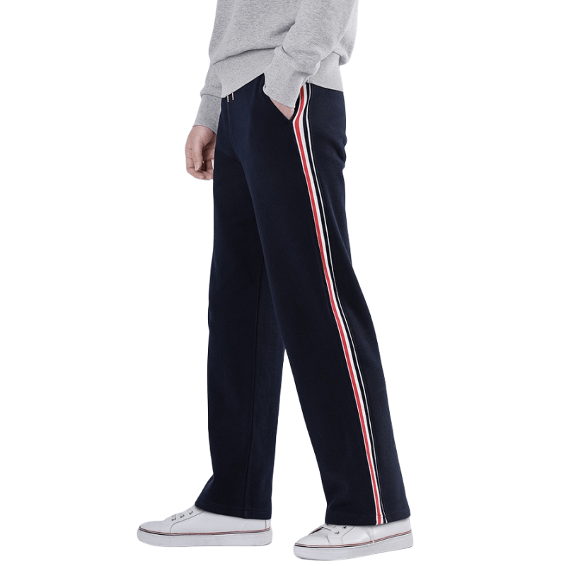 Thom Browne Unisex Side Webbing Loose Straight Trousers