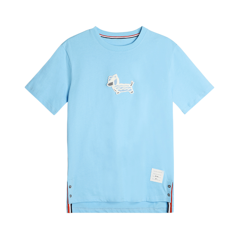 Puppy Embroidered Cotton T-Shirt