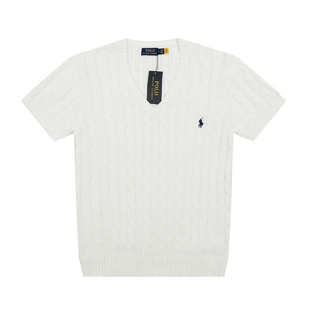 Ralph Lauren Women's V-neck Knit T-shirt