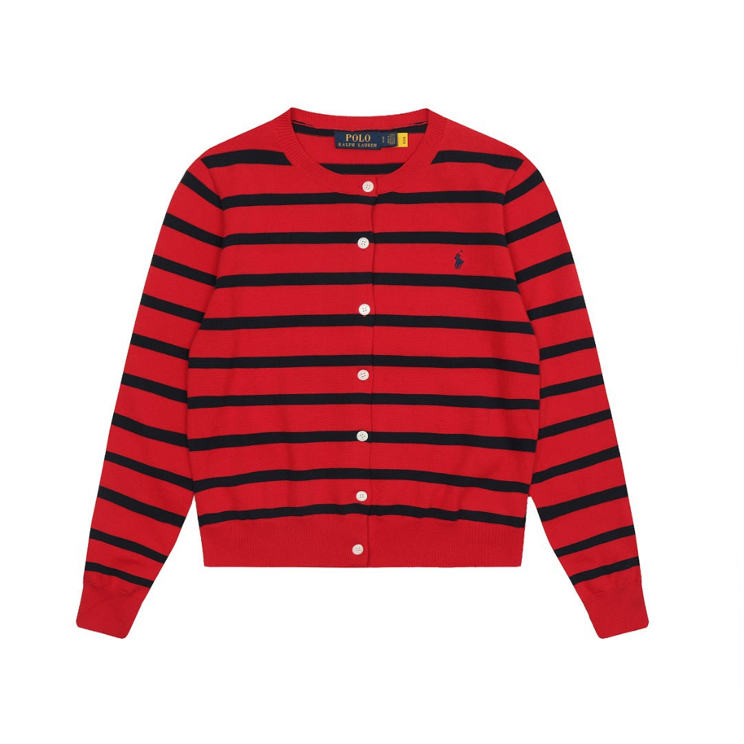 Ralph Lauren Women's Stripe Knit Cardigan