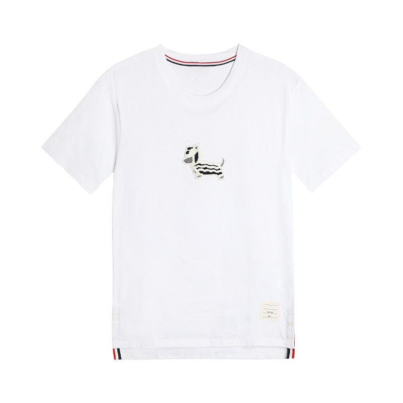Puppy Embroidered Cotton T-Shirt