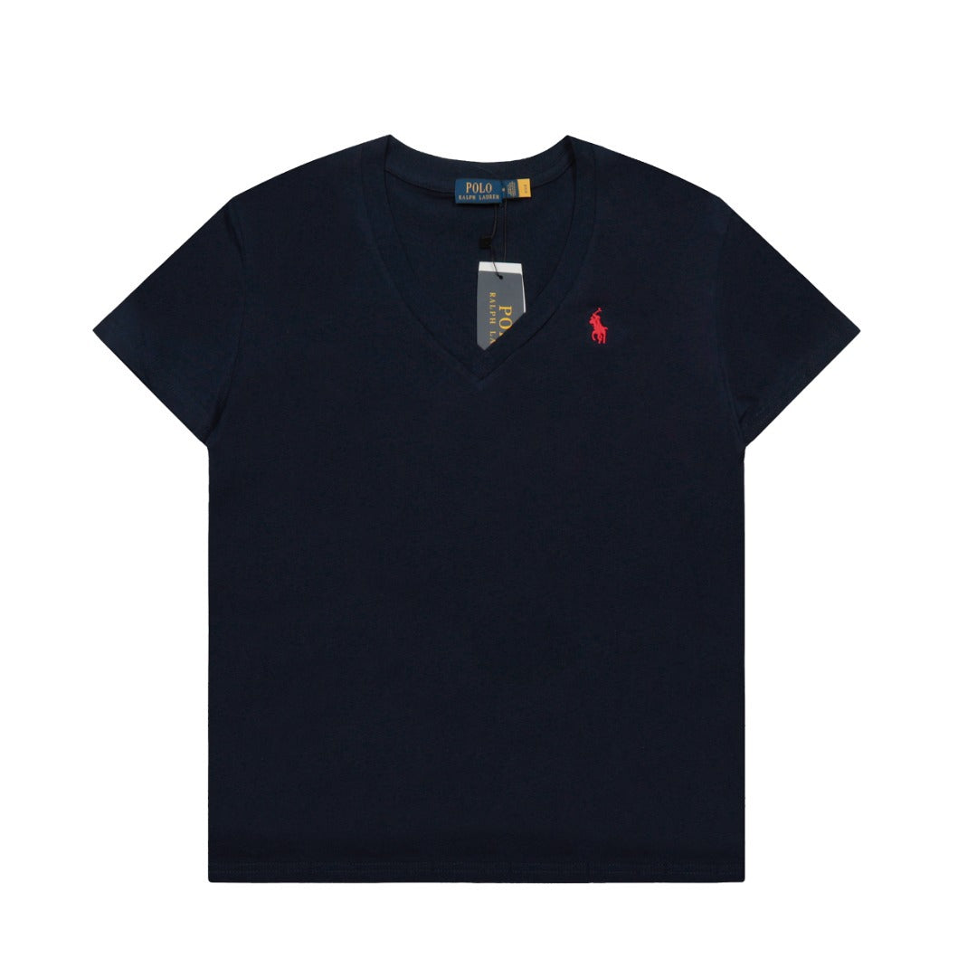 Ralph Lauren Women's Cotton V-neck T-shirt