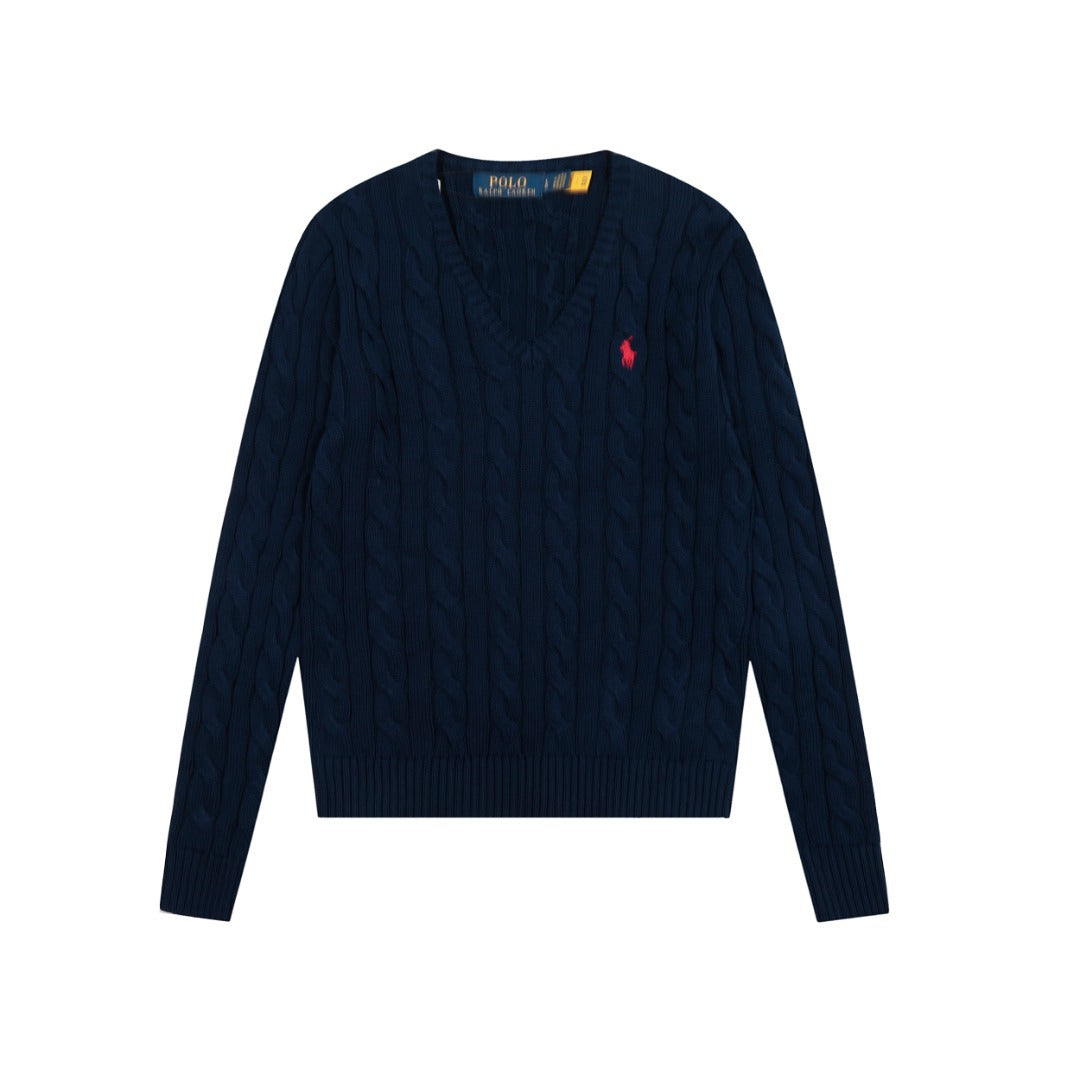 Ralph Lauren Women's Cable Knit Cotton Sweater