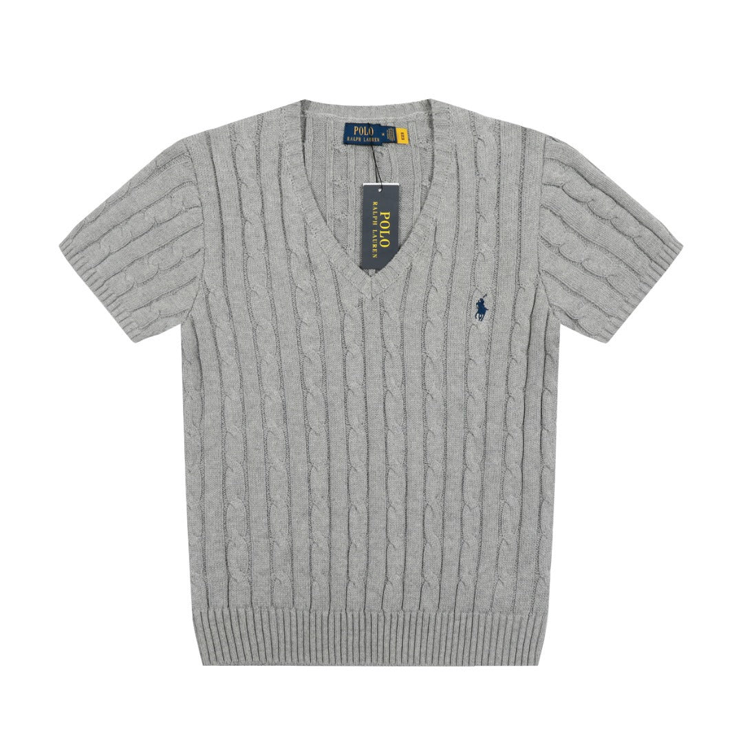 Ralph Lauren Women's V-neck Knit T-shirt
