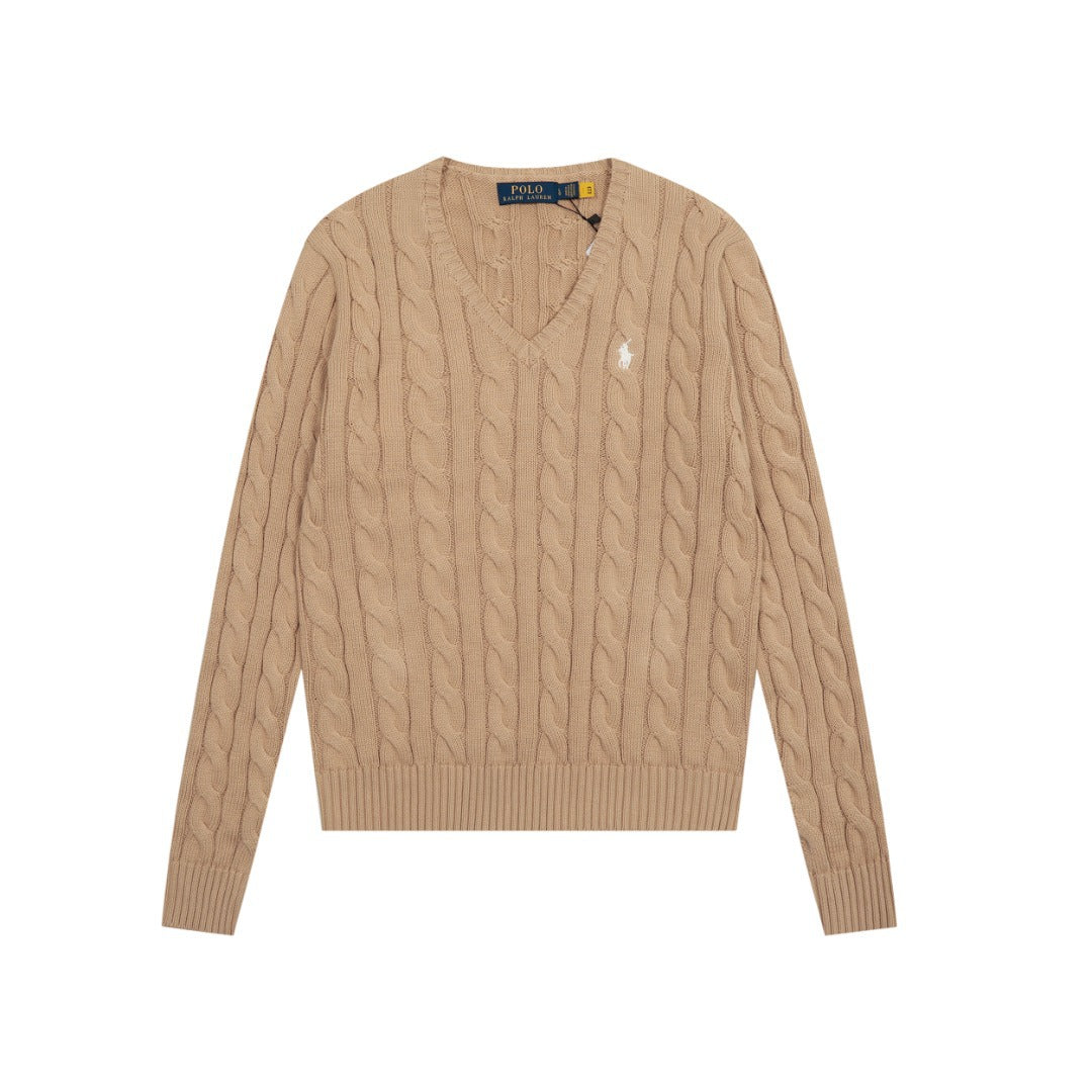 Ralph Lauren Women's Cable Knit Cotton Sweater