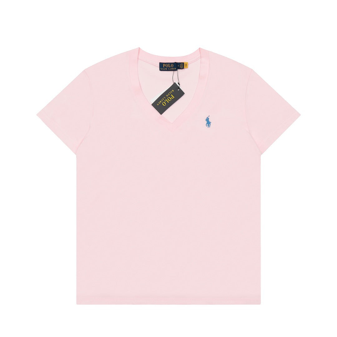Ralph Lauren Women's Cotton V-neck T-shirt