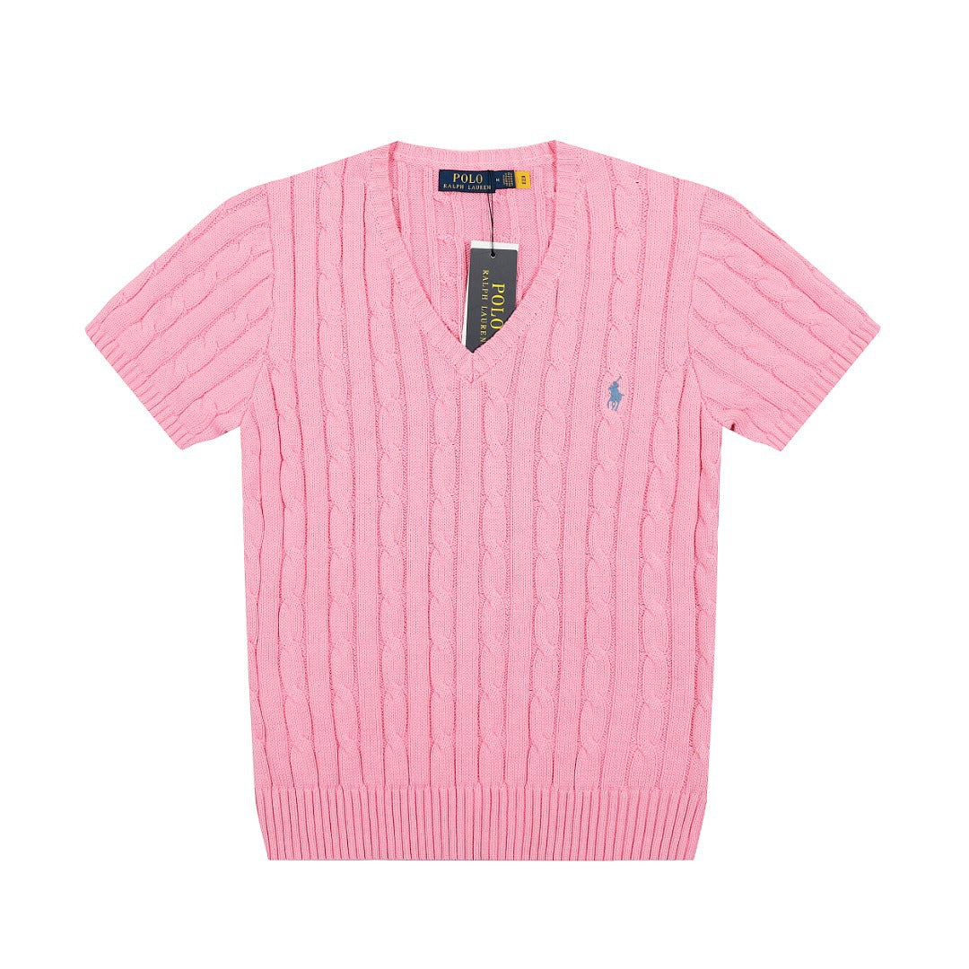 Ralph Lauren Women's V-neck Knit T-shirt