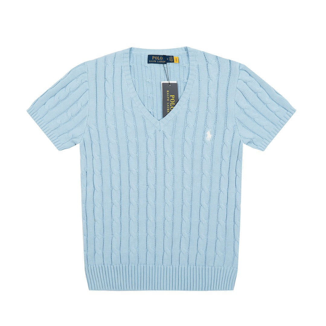 Ralph Lauren Women's V-neck Knit T-shirt