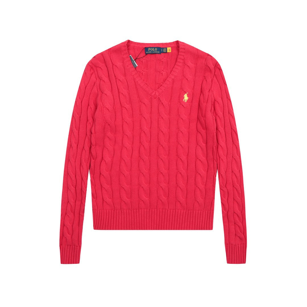 Ralph Lauren Women's Cable Knit Cotton Sweater