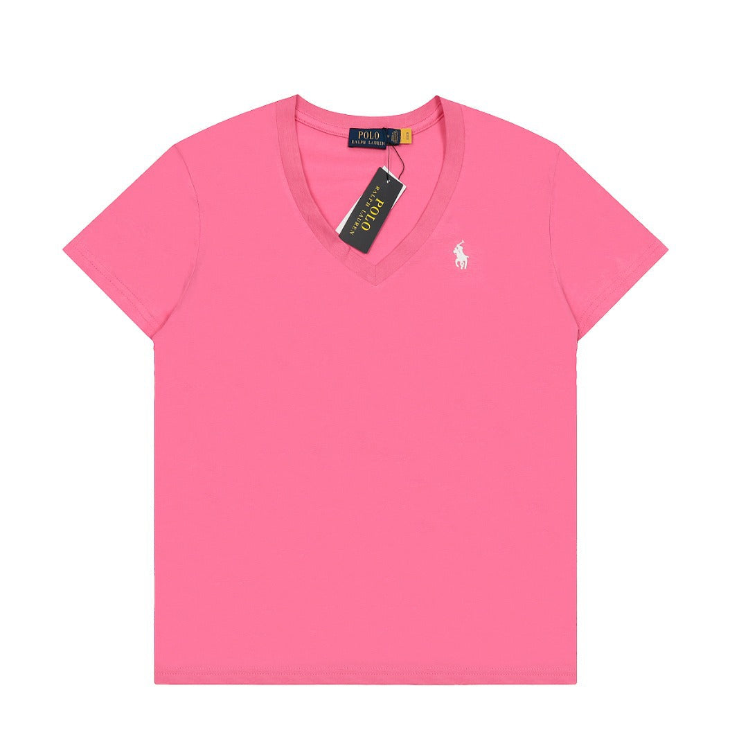 Ralph Lauren Women's Cotton V-neck T-shirt