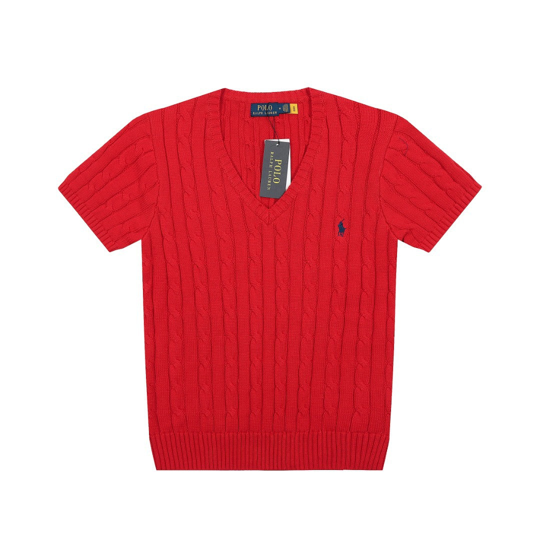 Ralph Lauren Women's V-neck Knit T-shirt