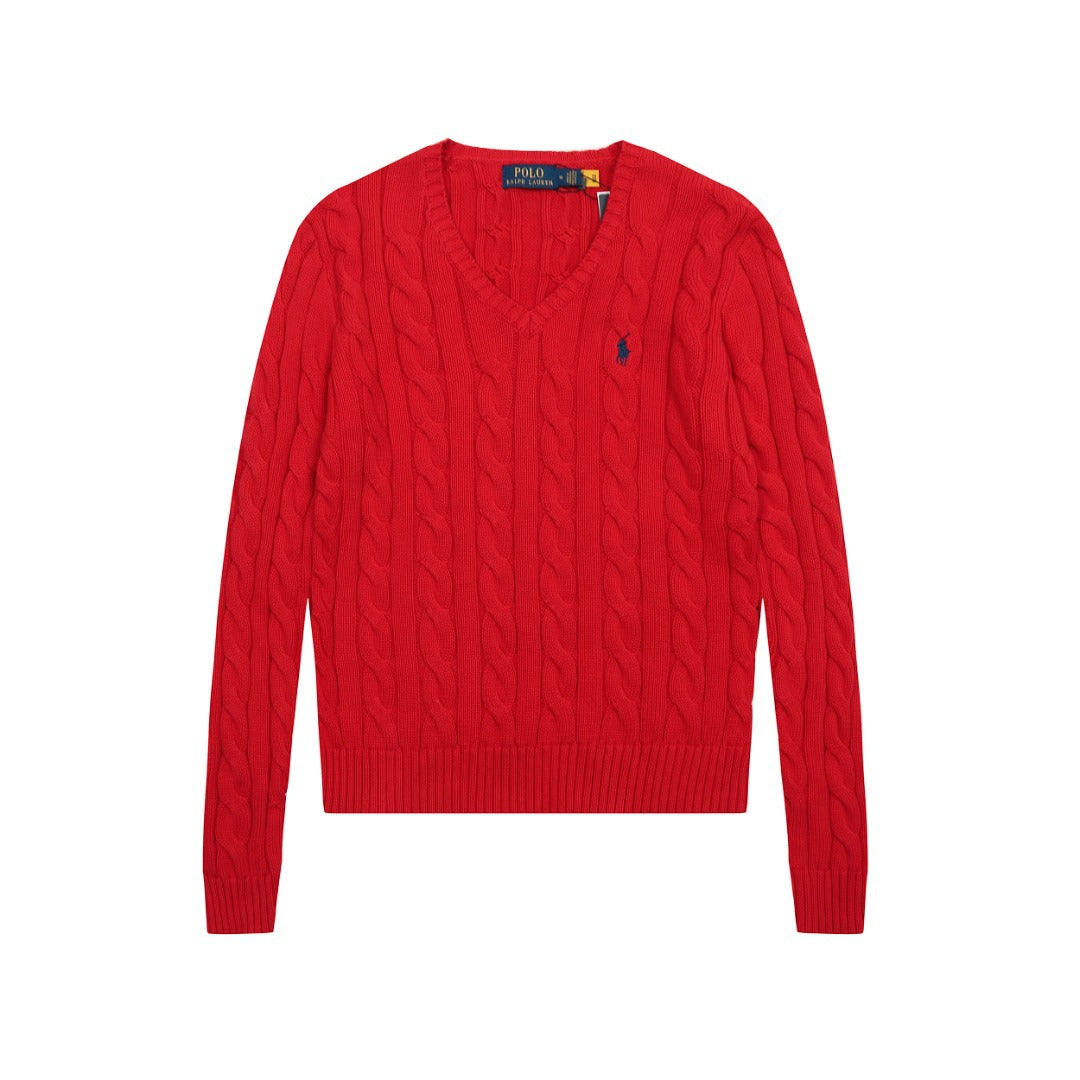 Ralph Lauren Women's Cable Knit Cotton Sweater
