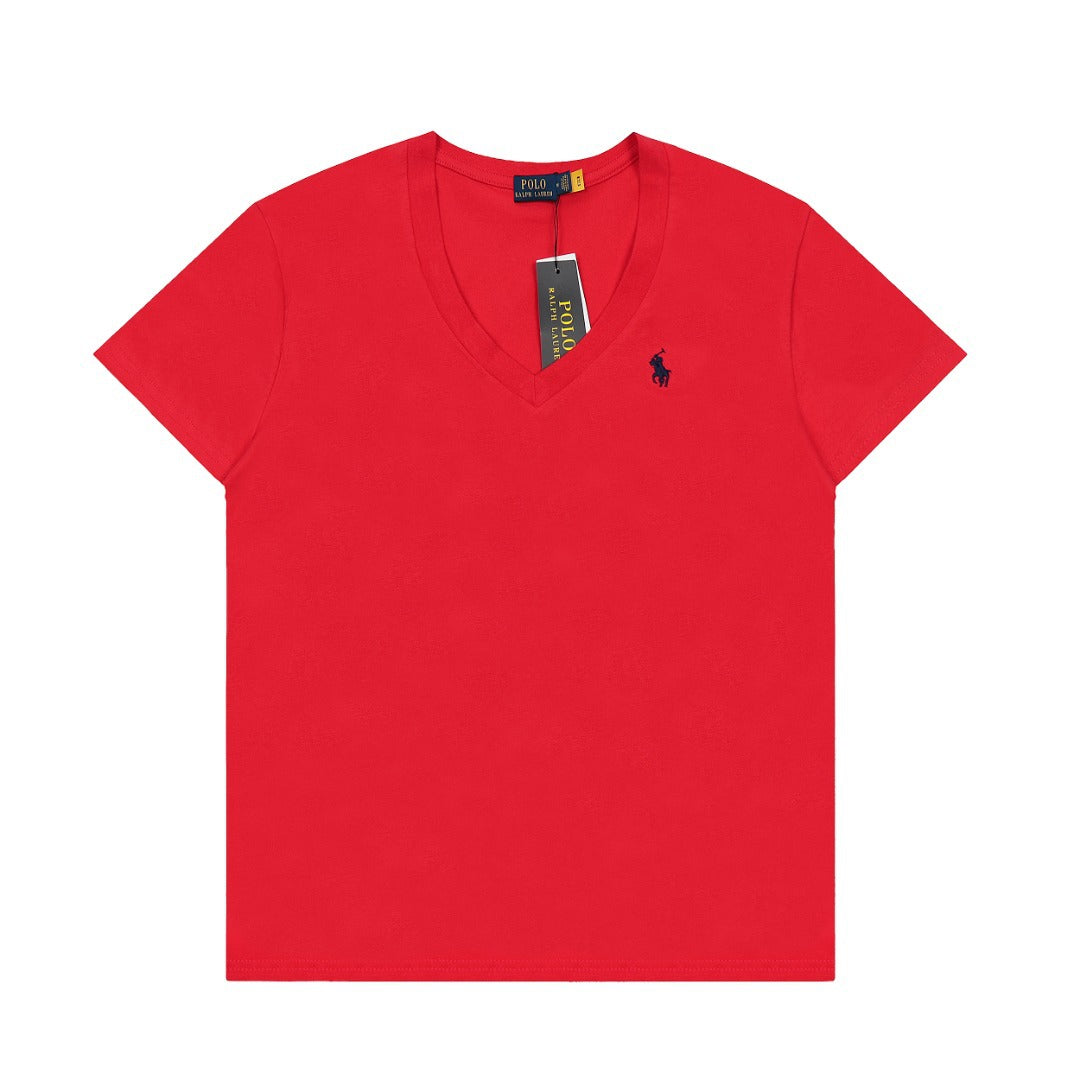 Ralph Lauren Women's Cotton V-neck T-shirt
