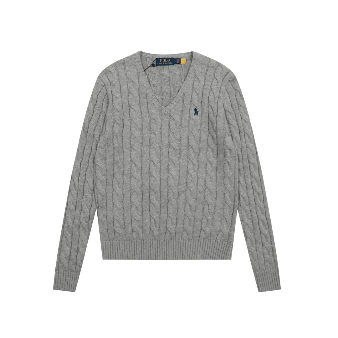Ralph Lauren Women's Cable Knit Cotton Sweater