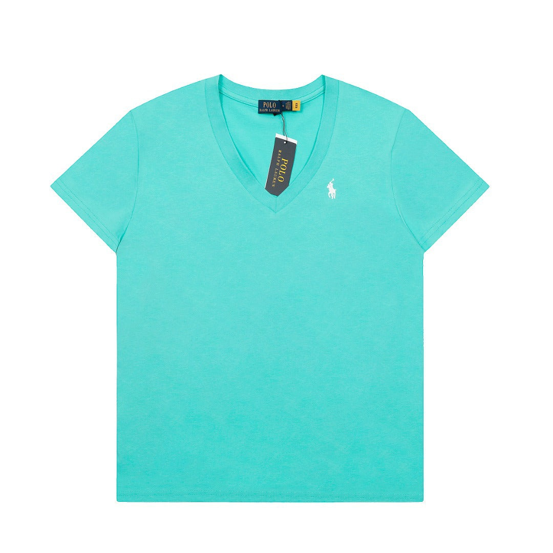 Ralph Lauren Women's Cotton V-neck T-shirt