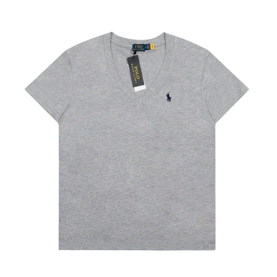 Ralph Lauren Women's Cotton V-neck T-shirt