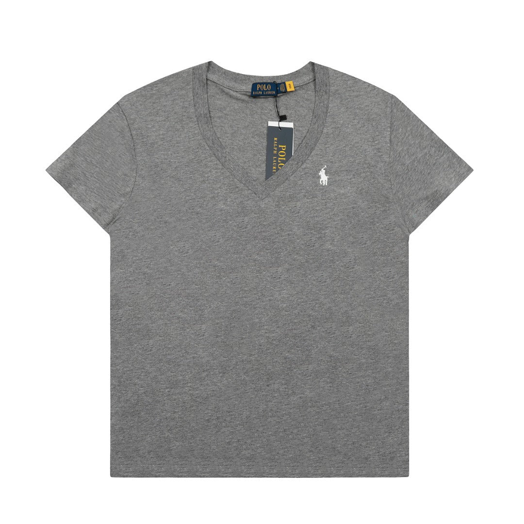 Ralph Lauren Women's Cotton V-neck T-shirt