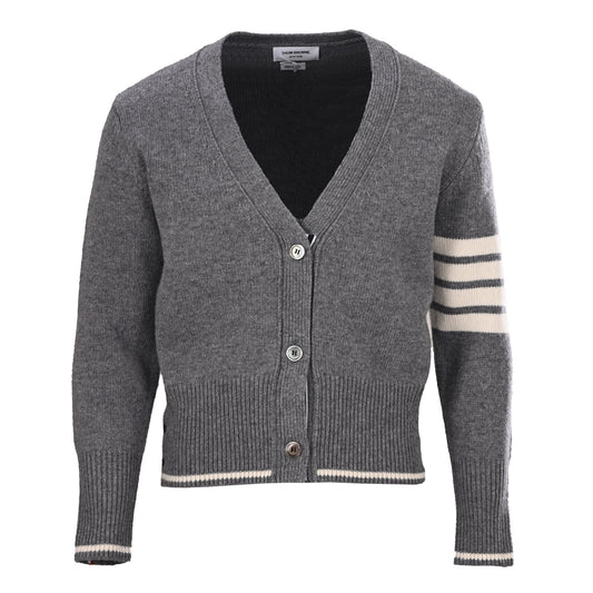 Thom Browne Four-Stripe Wool Cardigan