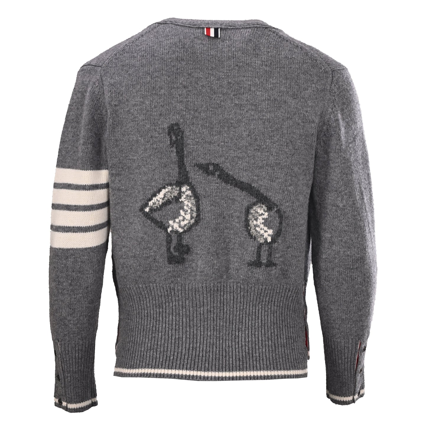 Thom Browne Four-Stripe Wool Cardigan