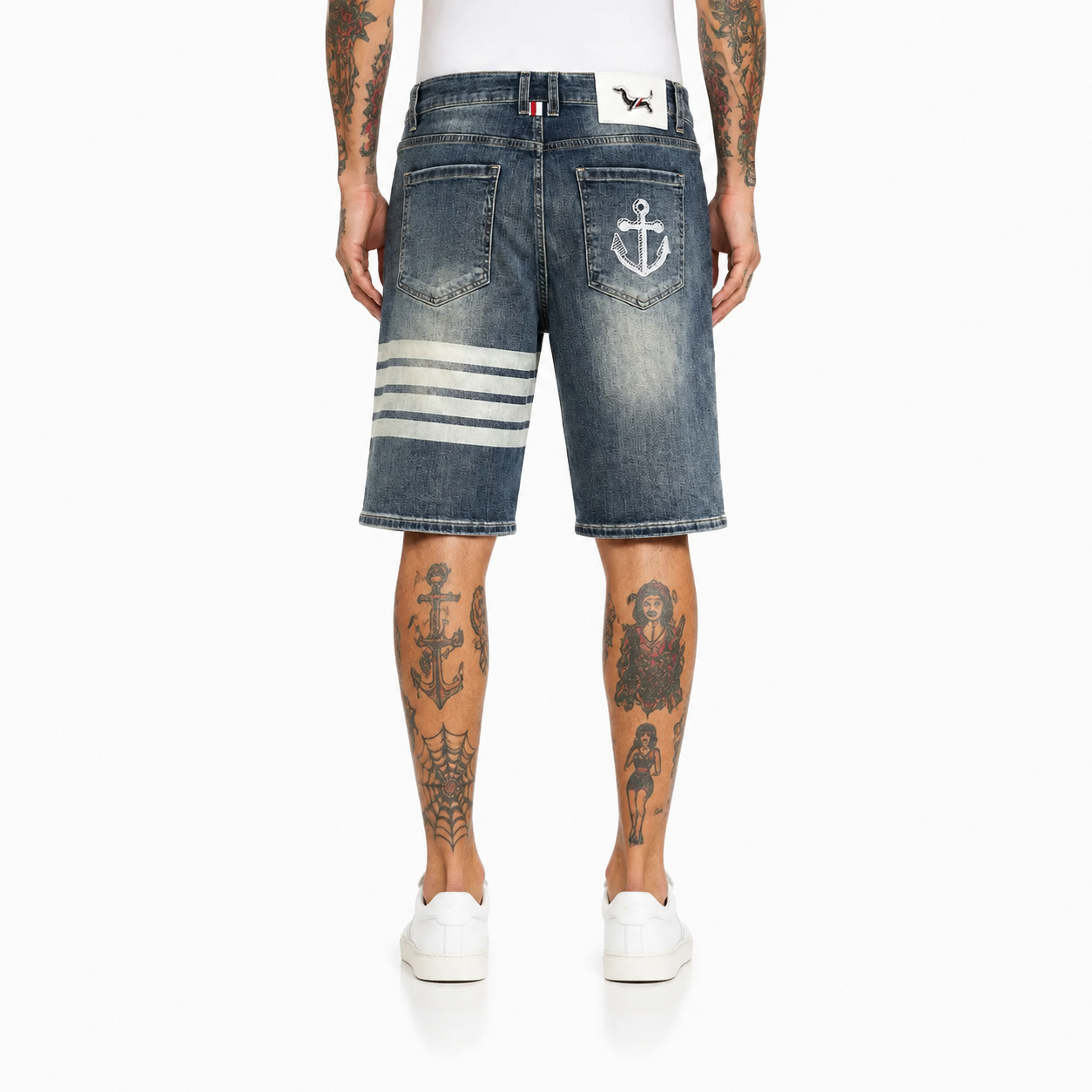 Thom BrowneEmbroidered Cotton Jenas