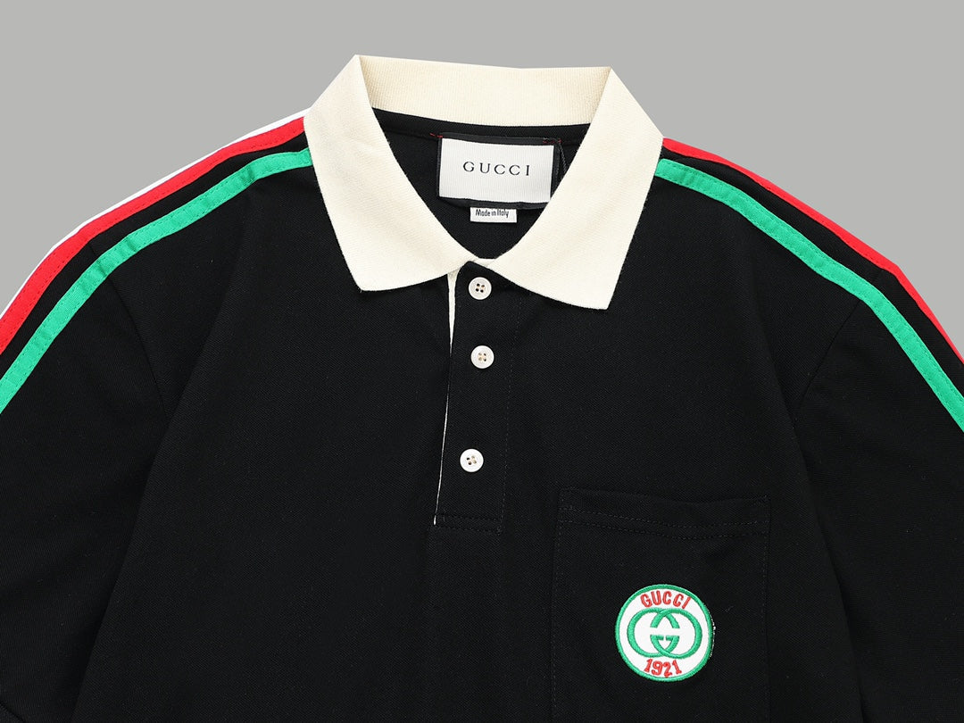 Gucci Web Stripe Polo Shirt