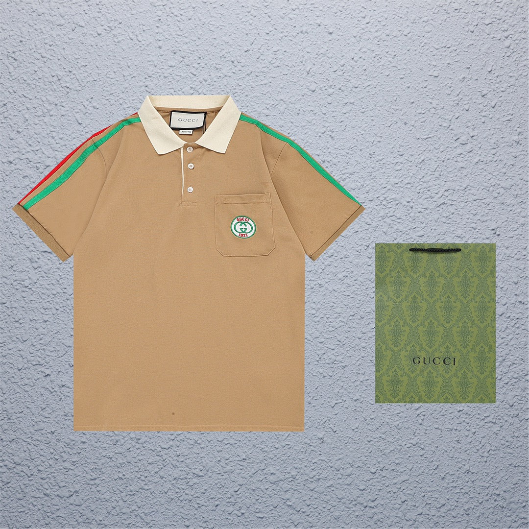 Gucci Web Stripe Polo Shirt