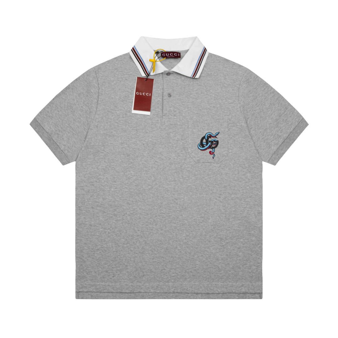 Gucci Snake Year Logo Polo Shirt