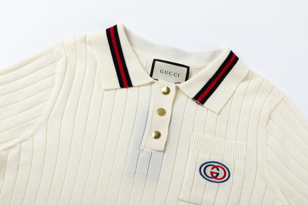Gucci Pocket Embroidery Polo Shirt