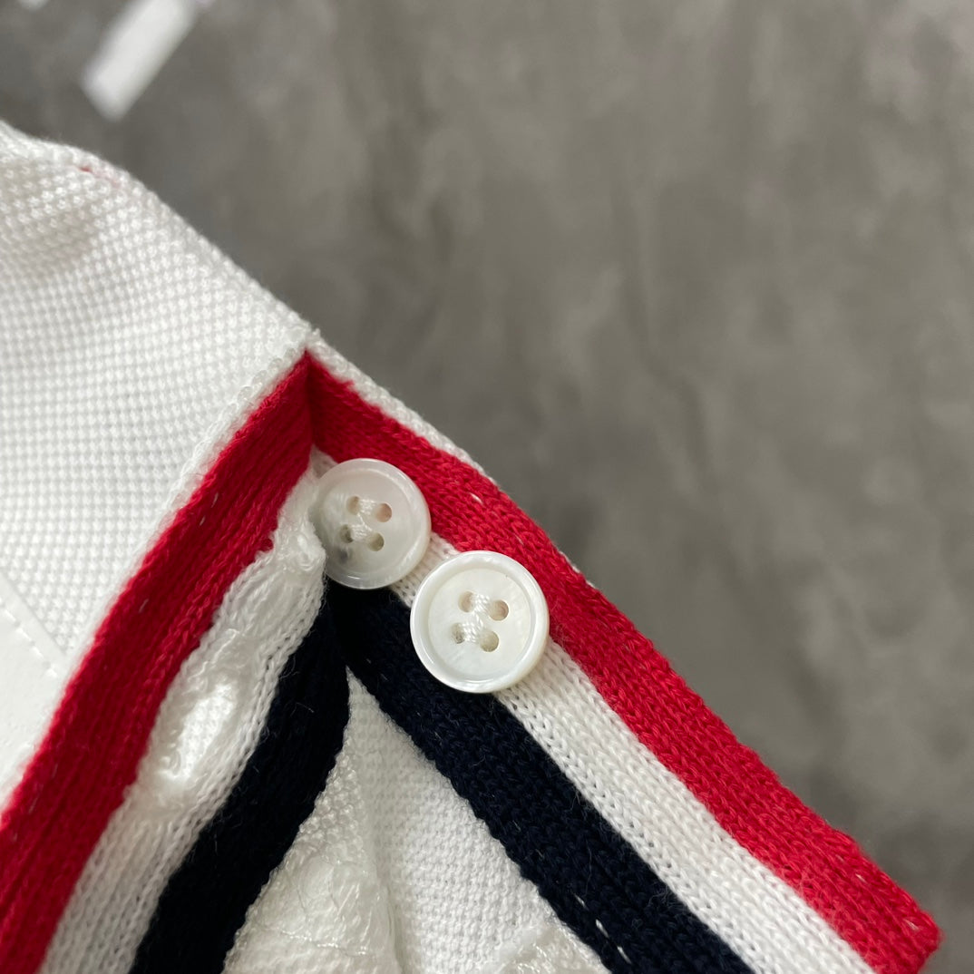 Thom Browne Classic Cotton Polo Shirt