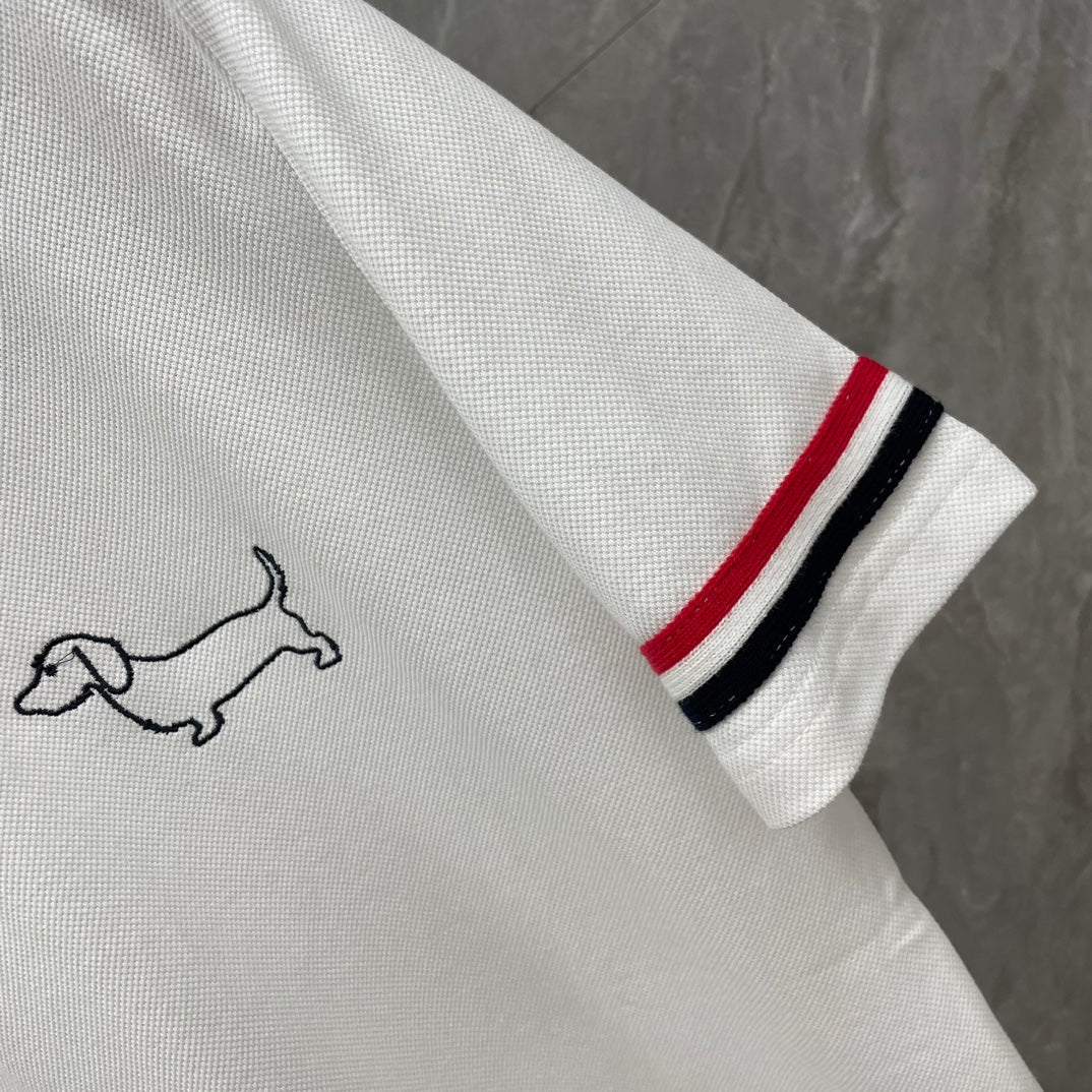Thom Browne Classic Cotton Polo Shirt