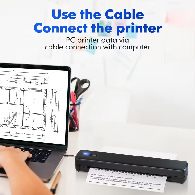portable printer wireless travel thermal printer inkless