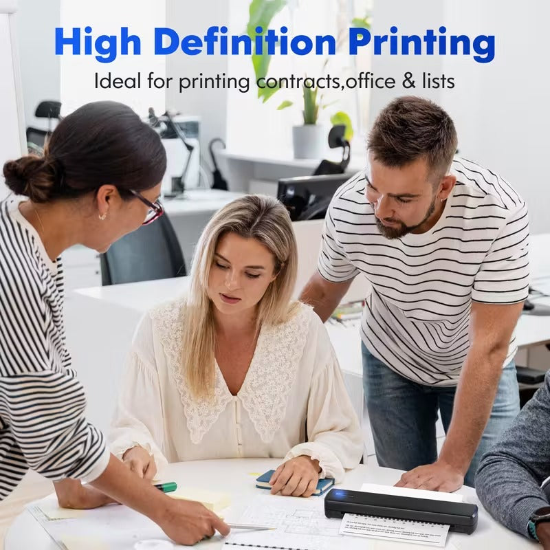 portable printer wireless travel thermal printer inkless